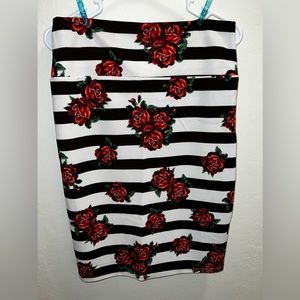 Lula Roe Rose Cassie Pencil Skirt